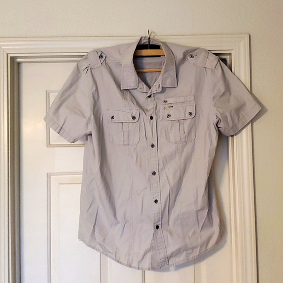 Mens XL "Marc Ecko" White/Cream Colored Button Up. - Picture 1 of 3